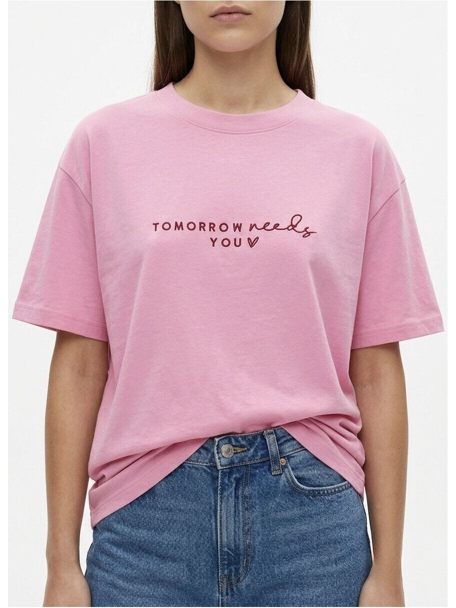 Marškinėliai "Tomorrow" pink