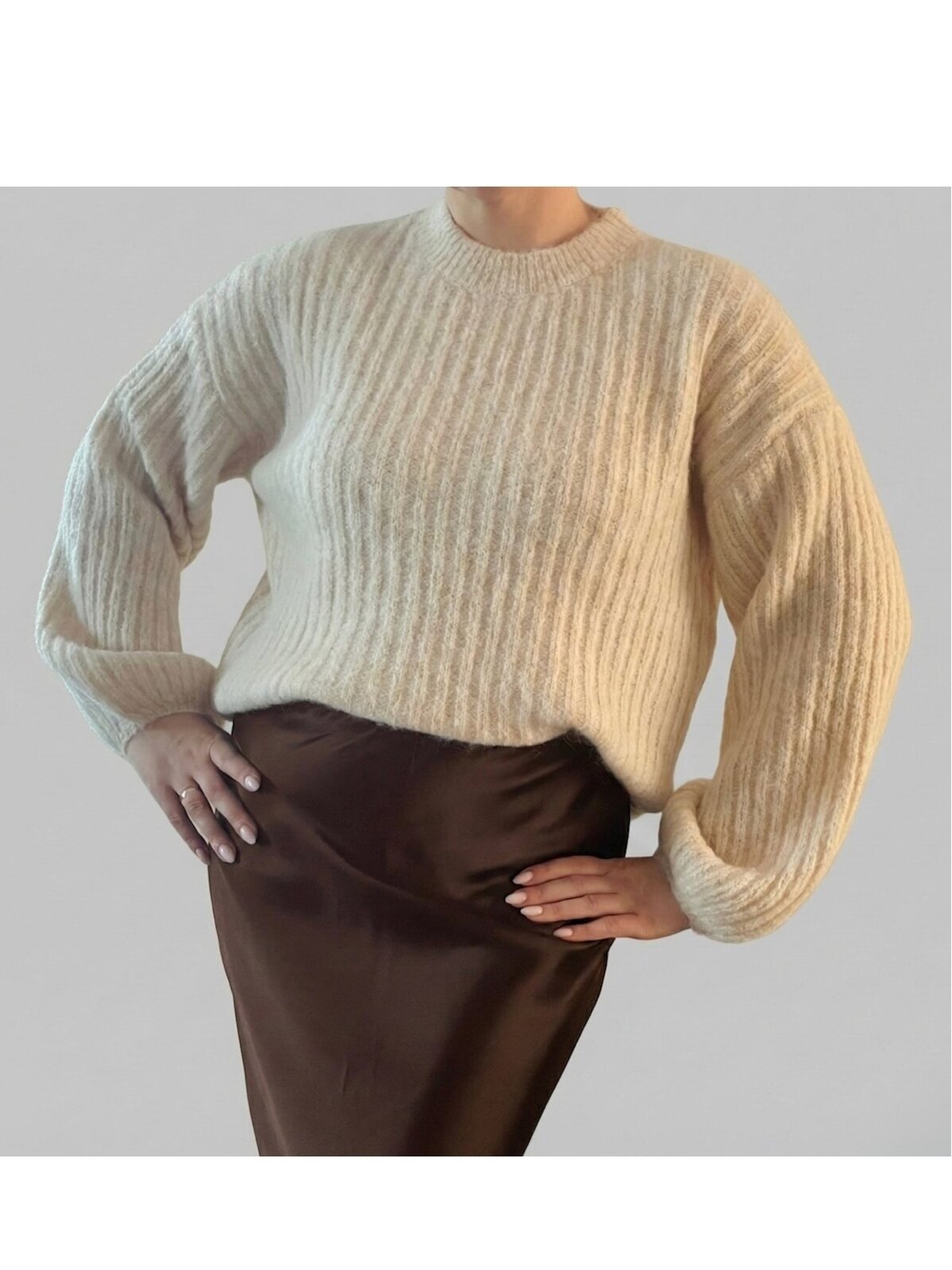 Megztinis "Sheep one creme"