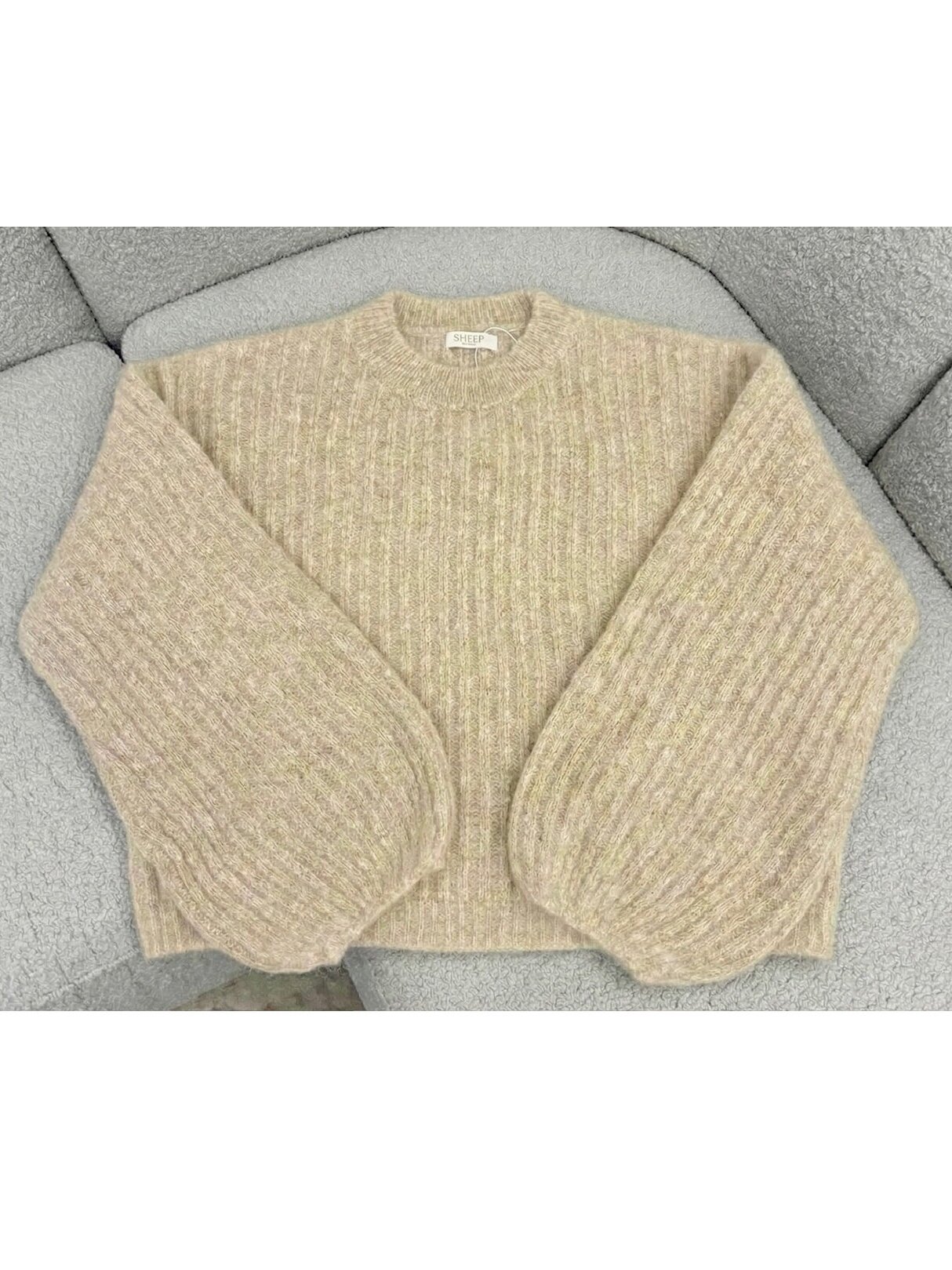 Megztinis "Sheep one sand" 1