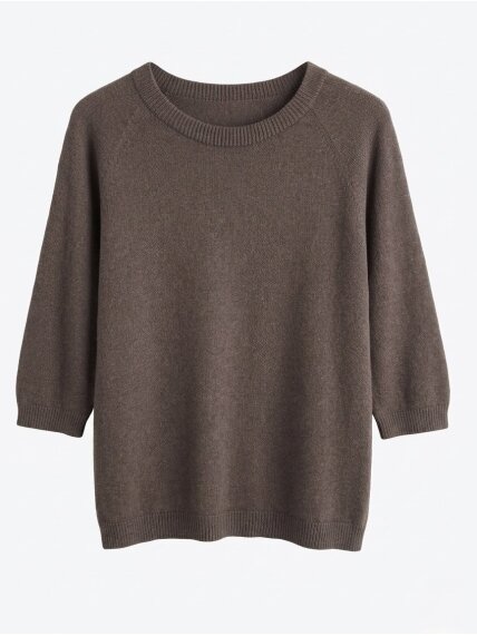 Megztinis "Baby alpaca brown" 1