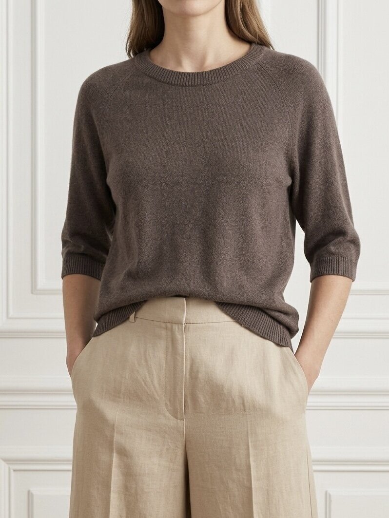 Megztinis "Baby alpaca brown"