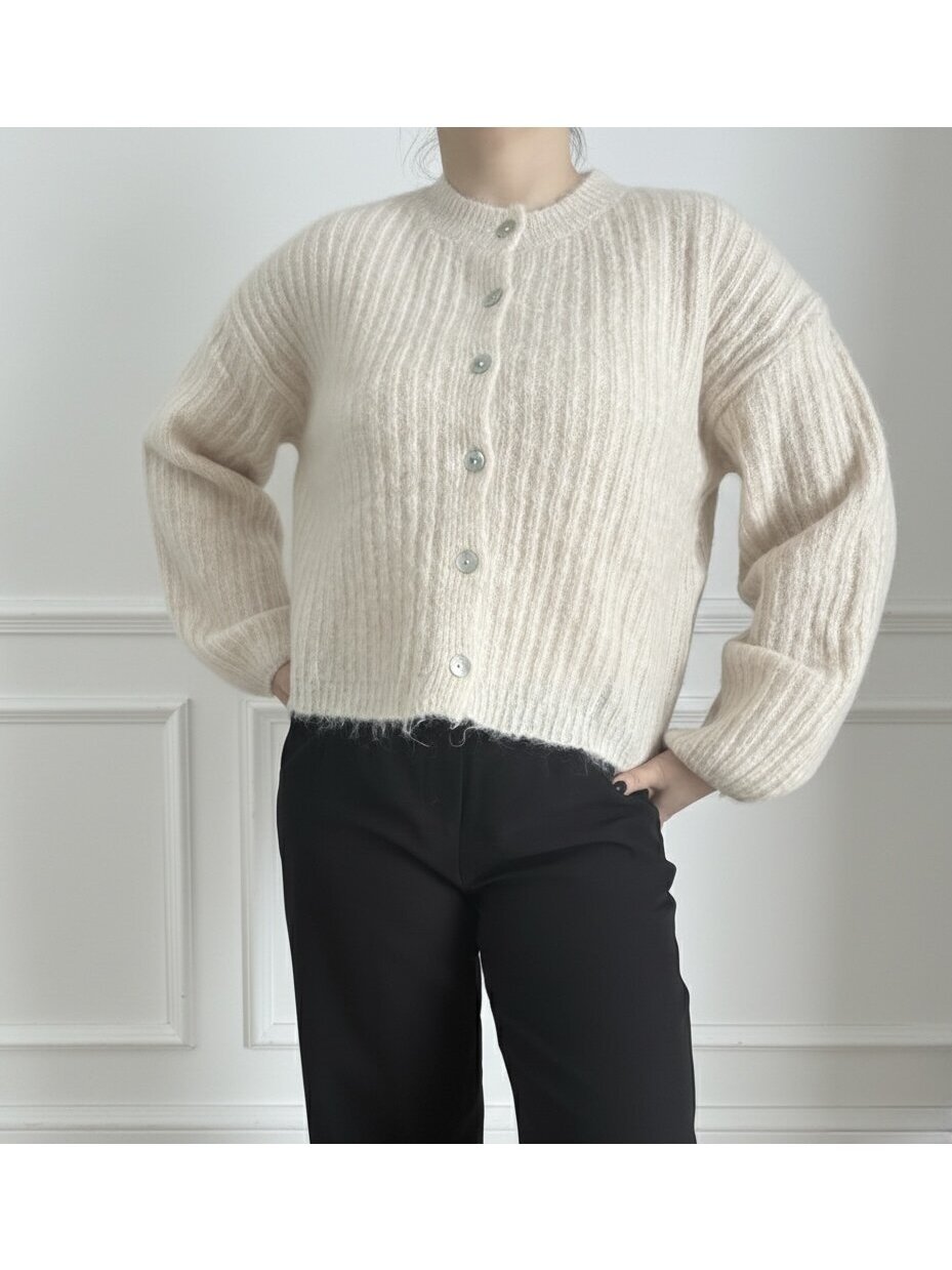 Megztinis "Sheep two creme"